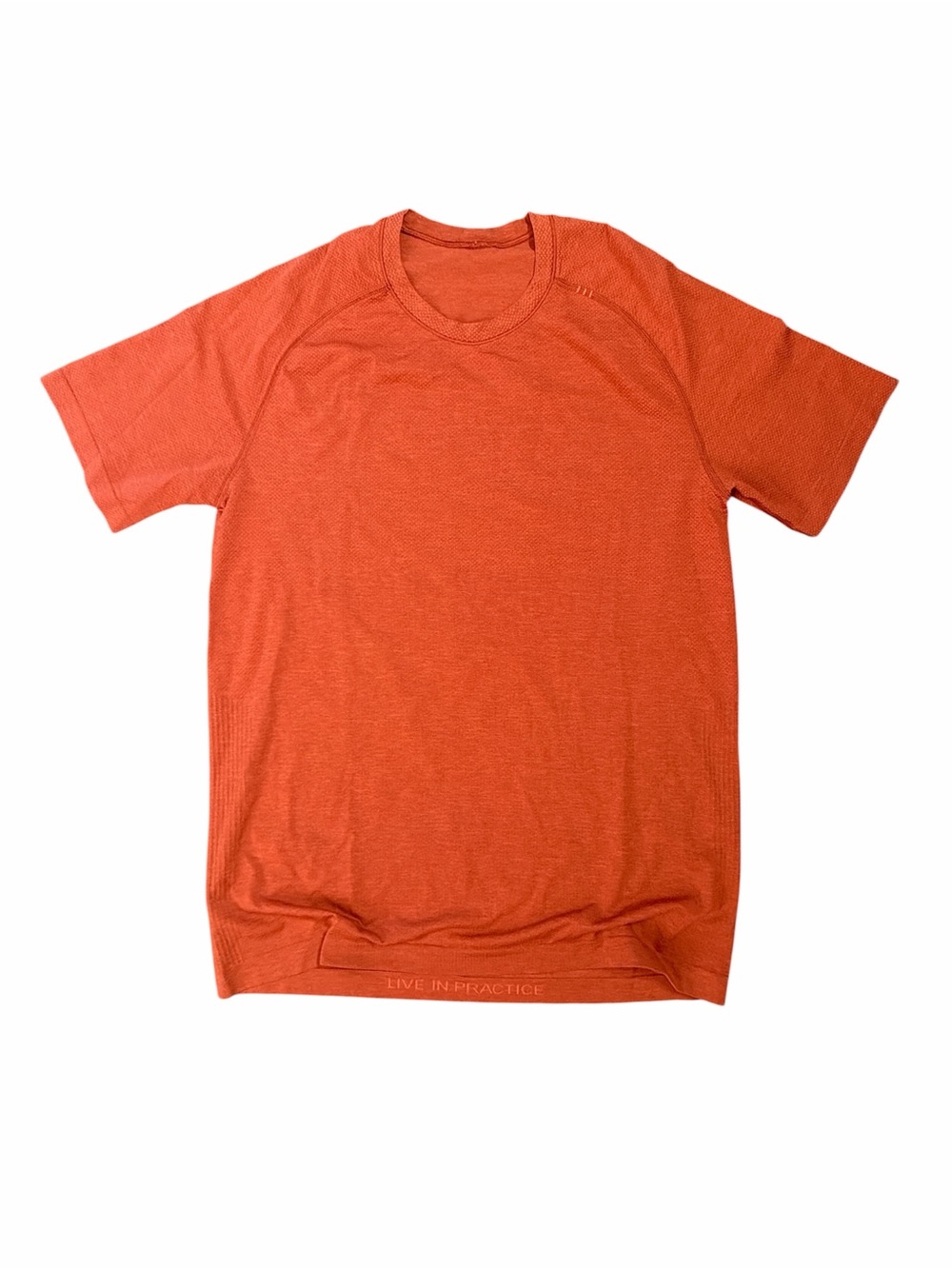Lululemon Metal Vent Tech Short Sleeve Shirt Men’s Small Orange